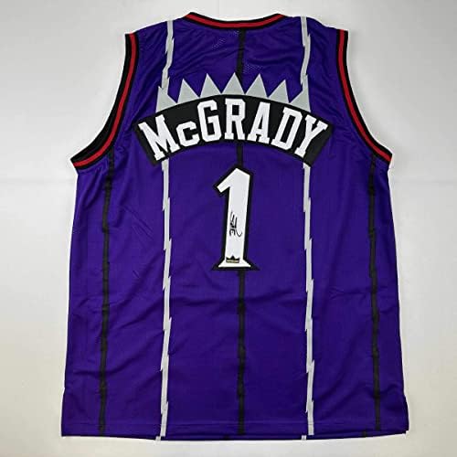 Amazon.com: Tracy McGrady Toronto Raptors 1998-99 Purple Swingman